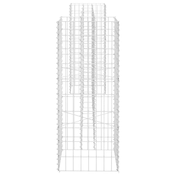 Planteringsgabion H-formad stål 260x40x100 cm