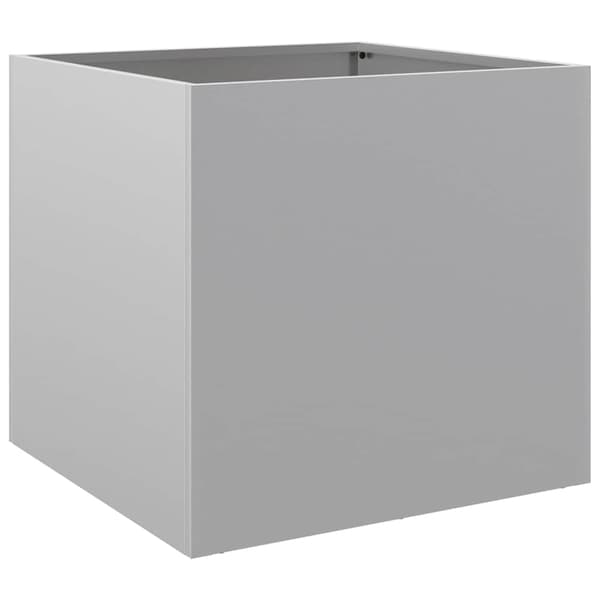 Odlingslåda silver 42x40x39 cm galvaniserat stål
