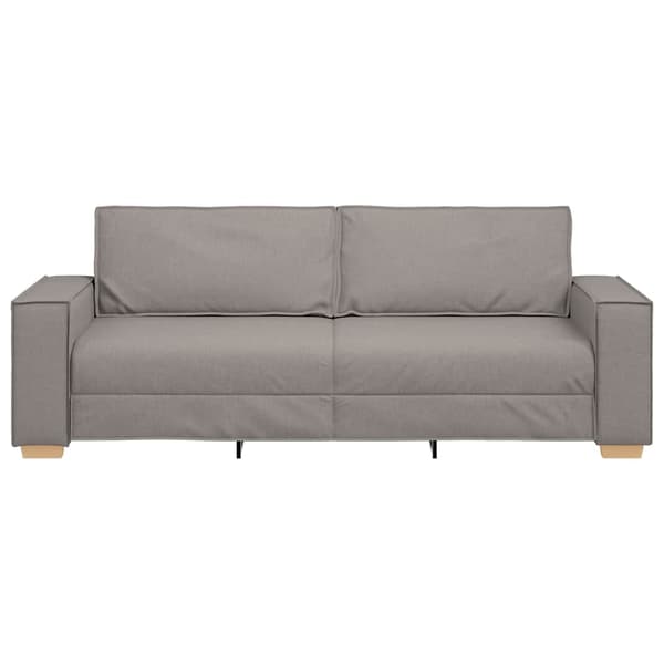 3-sitssoffa taupe 180 cm tyg