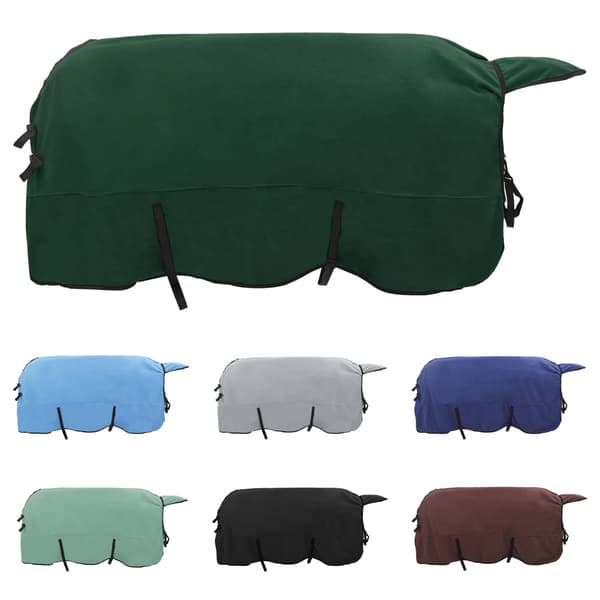 Hästdyna Fullt mörkgrön 155 cm Polyester Fleece