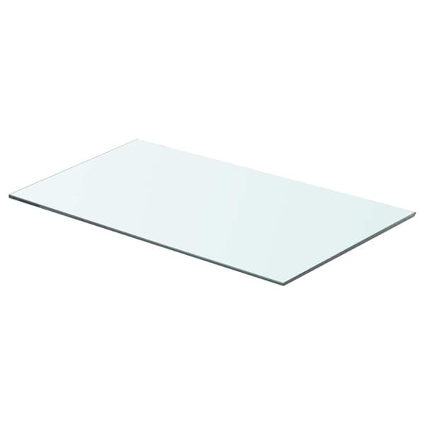 Hyllplan 2 st glas genomskinlig 60x30 cm