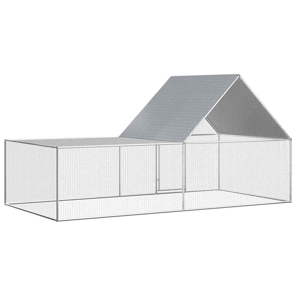 Hönsbur 4x2x2 m galvaniserat stål