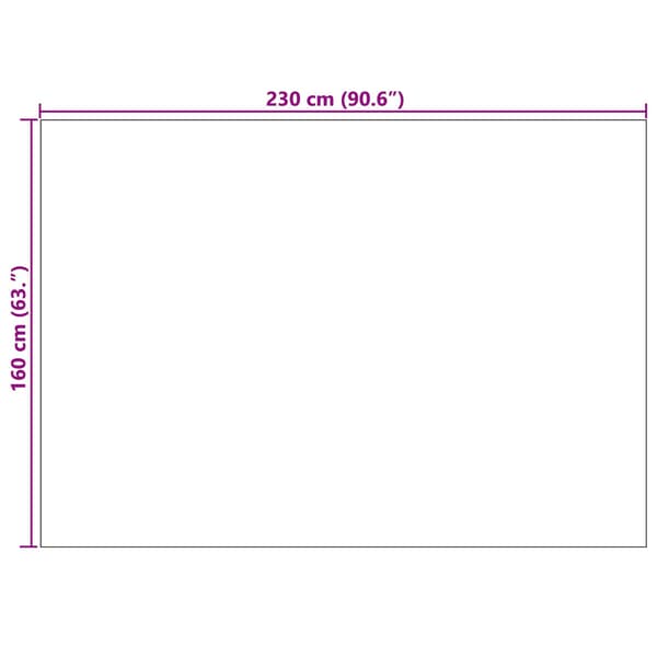 Områdesmattor Rektangulär SIROLO Grå 230 x 160 cm Polyester