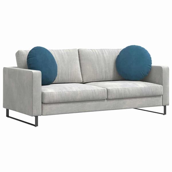 Sittkuddar 2 pcs Blå Ø50 x 19 cm Sammet
