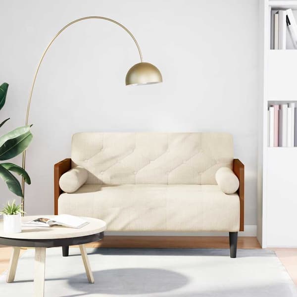 Loveseat soffa med dynor 110 cm linne