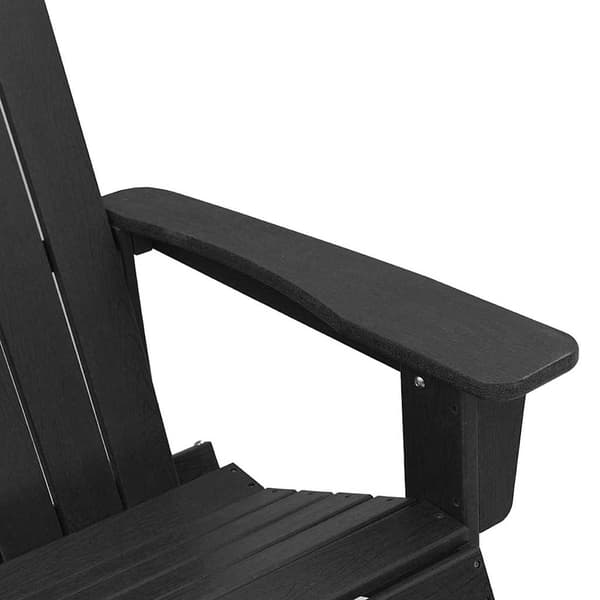 Adirondack Gungstolar 2 pcs Svart HDPE