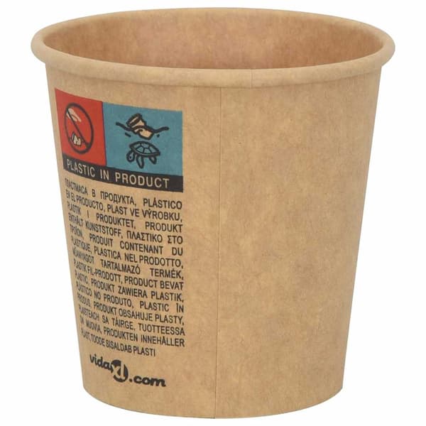 Kaffekoppar i papper 1000 st 4oz 100ml brun