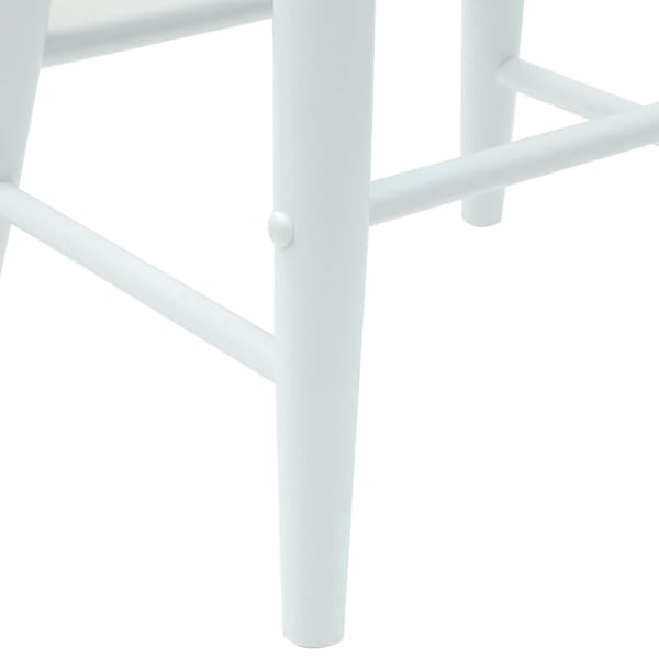 Matstolar 2 pcs Vit 46 x 37 x 63 cm Massiv Gummiträ
