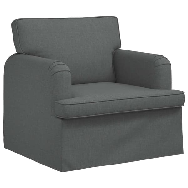 Soffa Mörkgrå 84 x 80 x 85 cm tyg