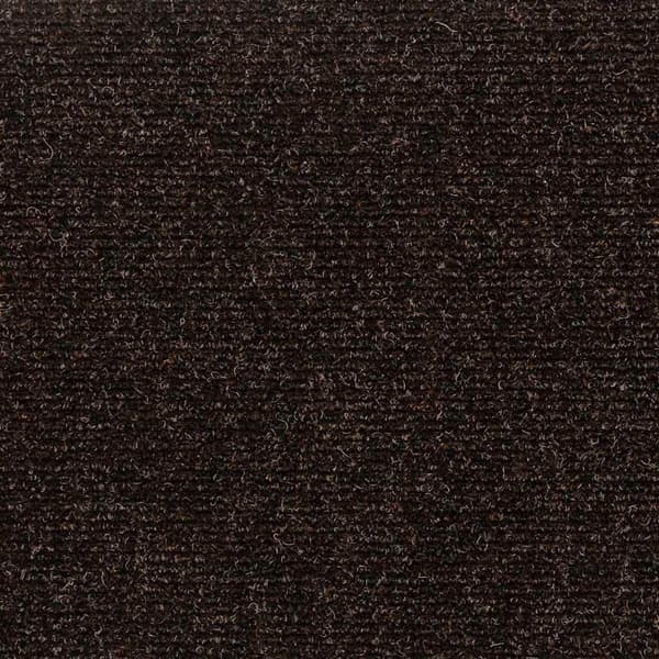 Trappmattor självhäftande 15 st 60x25 cm mörkbruna rektangulära