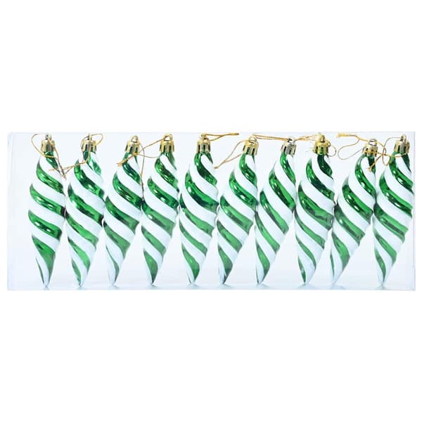 Jul Spiralformad Kula 40 pcs Grön Plast