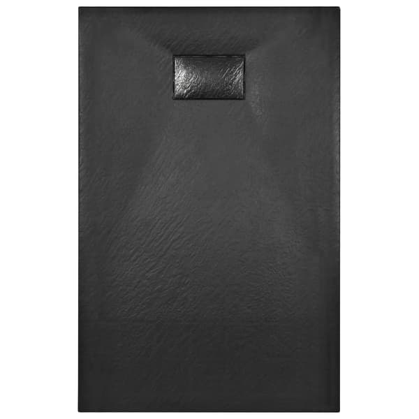 Duschkar SMC svart 100x80 cm