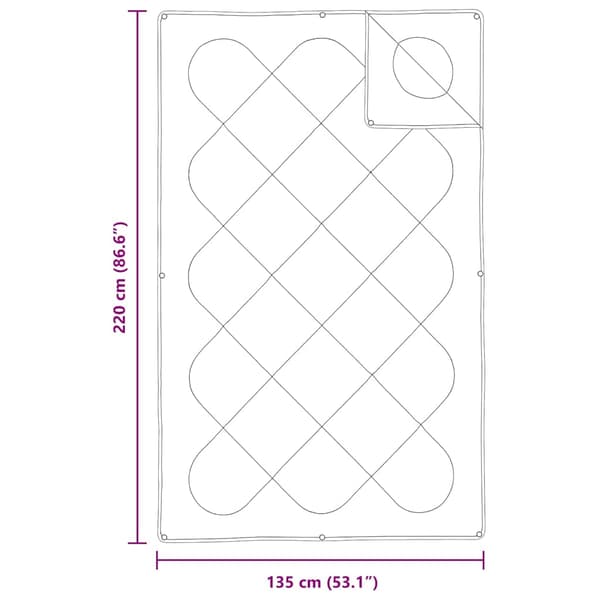 2-i-1 Duntäcke Vit 220 x 135 x 8 cm Polyester