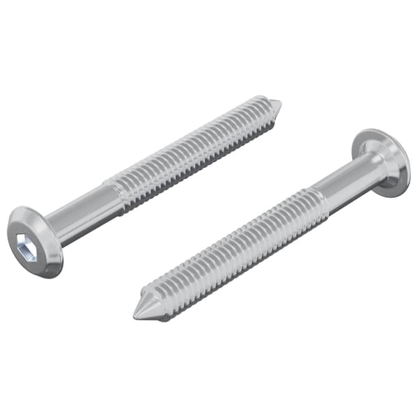 Skruv 2 pcs Silver M6 x 50 mm Stål