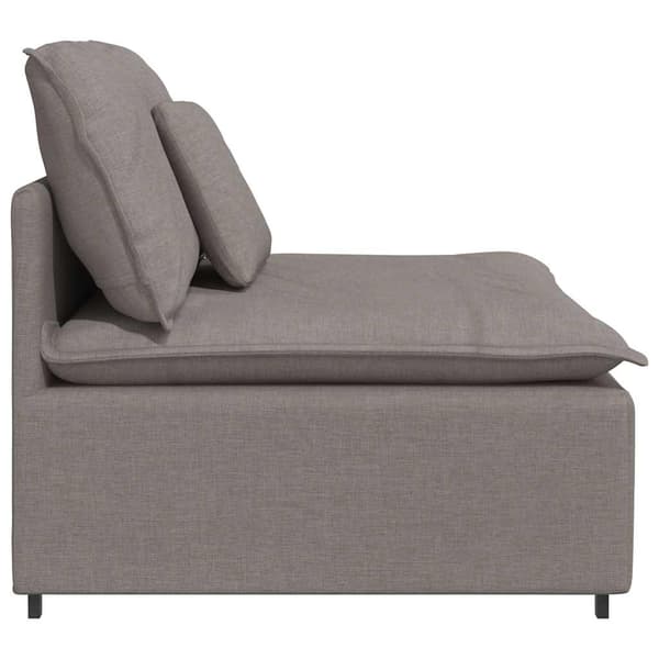 Modulär mittmodul för soffa med kuddar taupe 100 cm