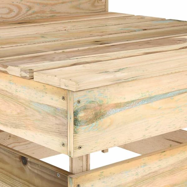 Mittensektion till pallsoffa impregnerad furu