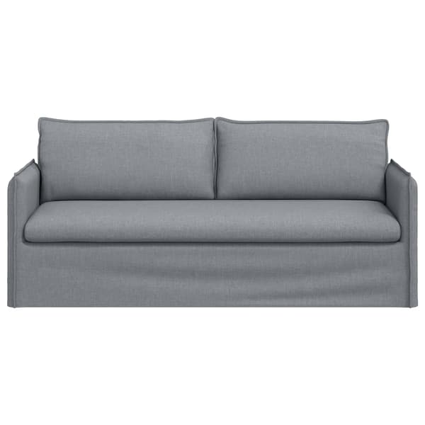 Soffa Ljusgrå 196 x 82 x 85 cm tyg