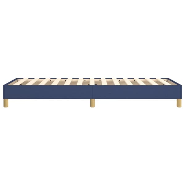 Boxspring-sängram blå 90x190 cm tyg