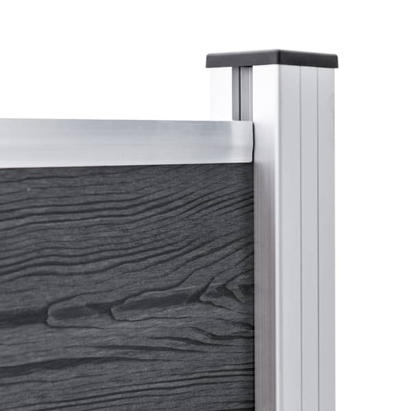 Staketstolpar 2 st aluminium 185 cm