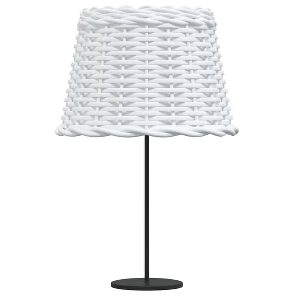 Lampskärm vit Ø30x20 cm korgmaterial