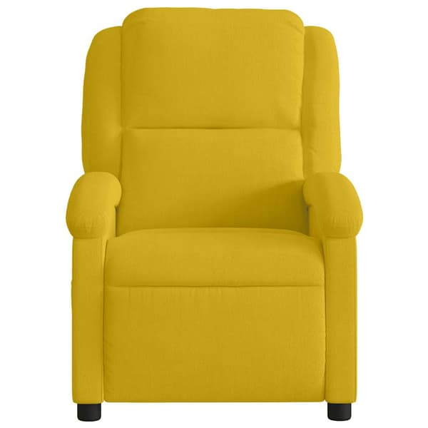 Reclinerfåtölj gul sammet