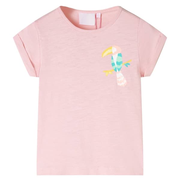 T-shirt för barn ljusrosa 140