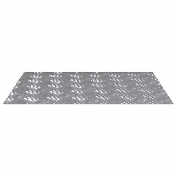 Trappsteg Rektangulär 4 pcs Silver 60 x 50 cm Aluminium
