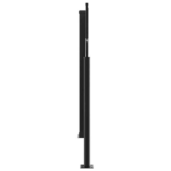 Infällbar sidomarkis brun 120x1200 cm