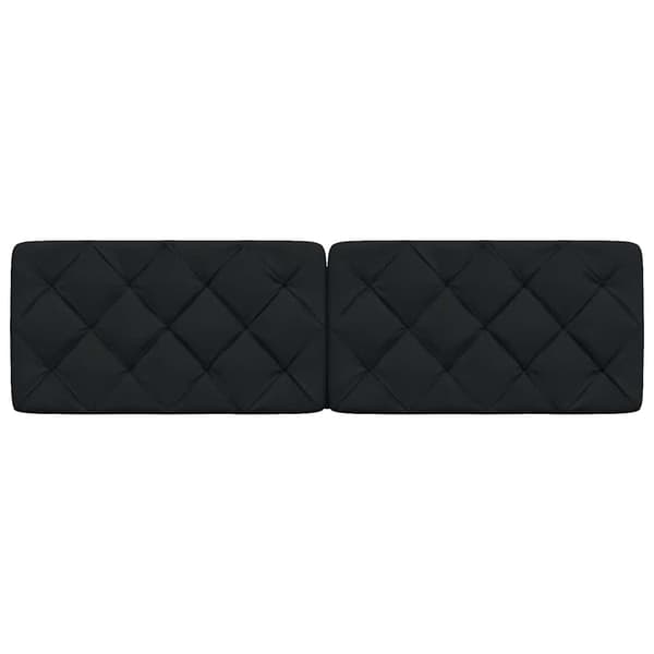 Headboard Cushion Black 180 cm Fabric