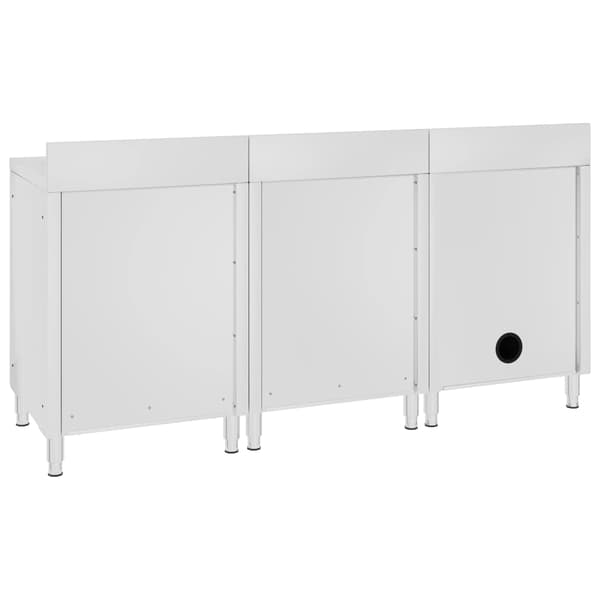 Diskho för storkök 180x60x96 cm rostfritt stål