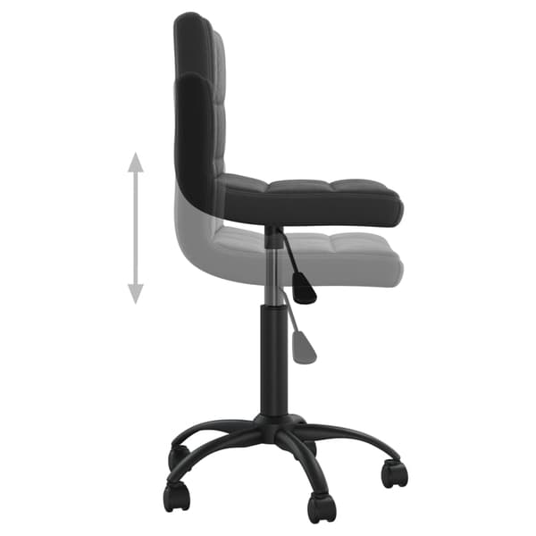 Snurrbar matstol svart sammet