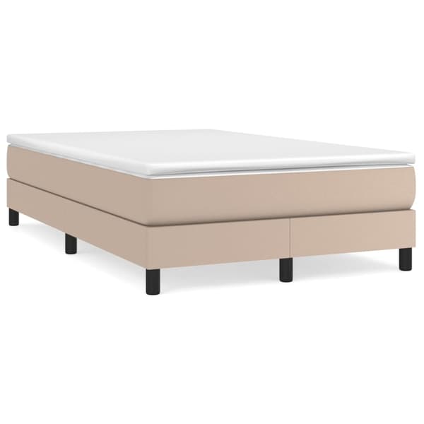 Boxspring-sängram cappuccino 120x200 cm konstläder