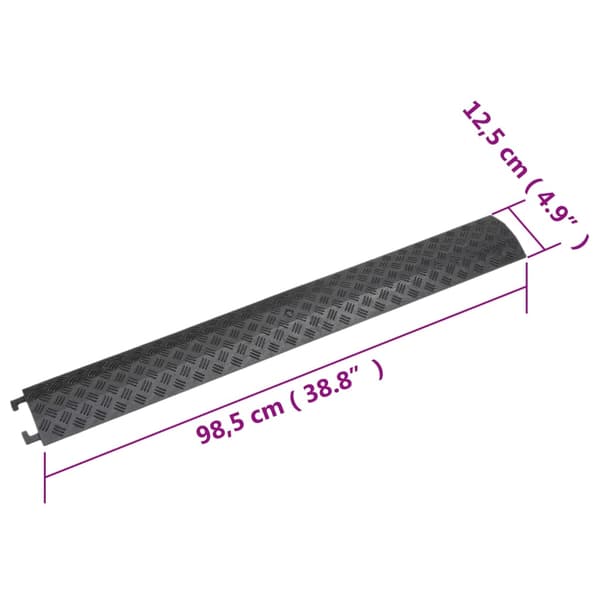 Kabelbryggor 2 st 98,5 cm svart