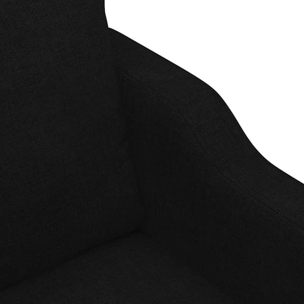 2-sitssoffa svart 140 cm tyg