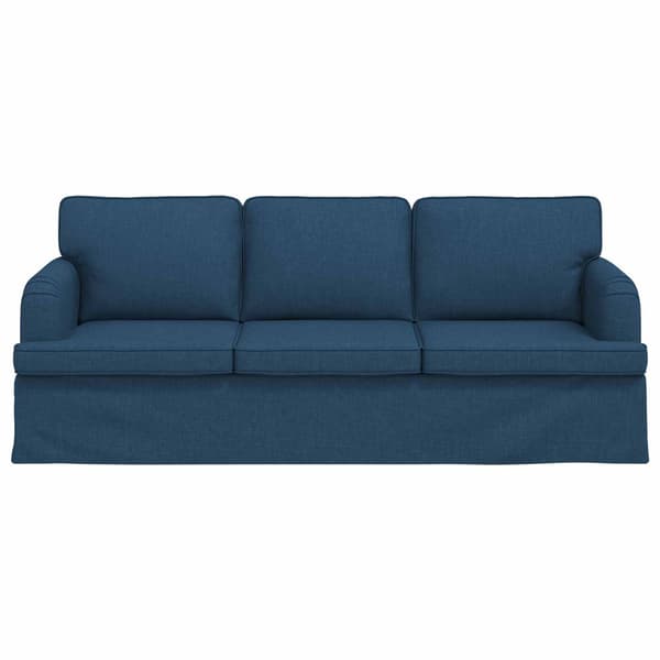Soffa Blå 201 x 80 x 85 cm tyg