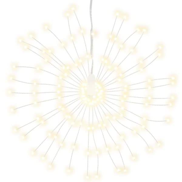Julbelysning 8 st 140 LED varmvit 17 cm