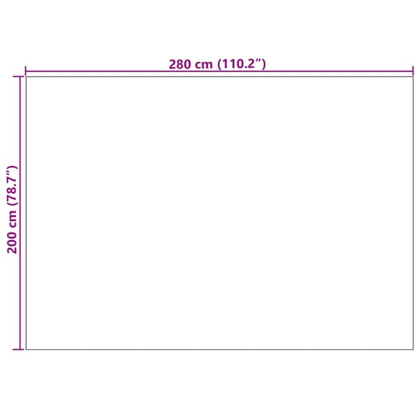 Områdesmattor Rektangulär LUGO Kräm 280 x 200 cm Polyester