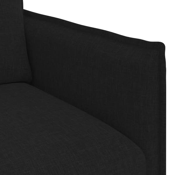 Soffset 2 pcs Svart 156 x 82 x 85 cm Tyg