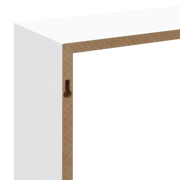 Vägghyllor kub 3 st vit MDF