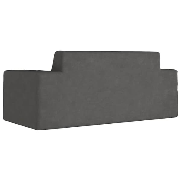 Barnsoffa 2-sits antracit mjuk plysch