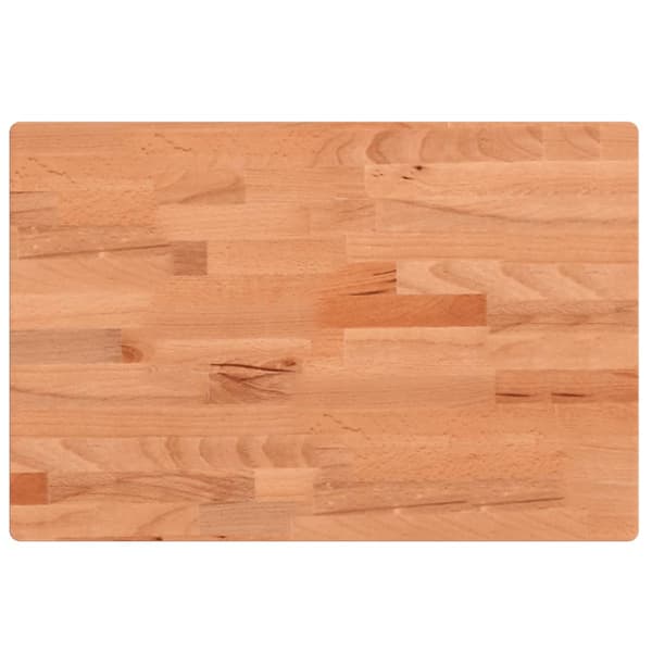 Bordsskiva 80x40x4 cm rektangulär massivt bokträ