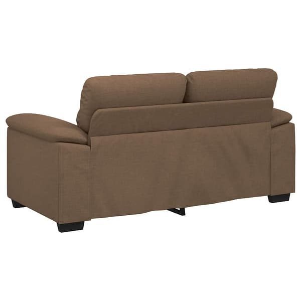 2-sitssoffa brun 160x81x84 cm tyg