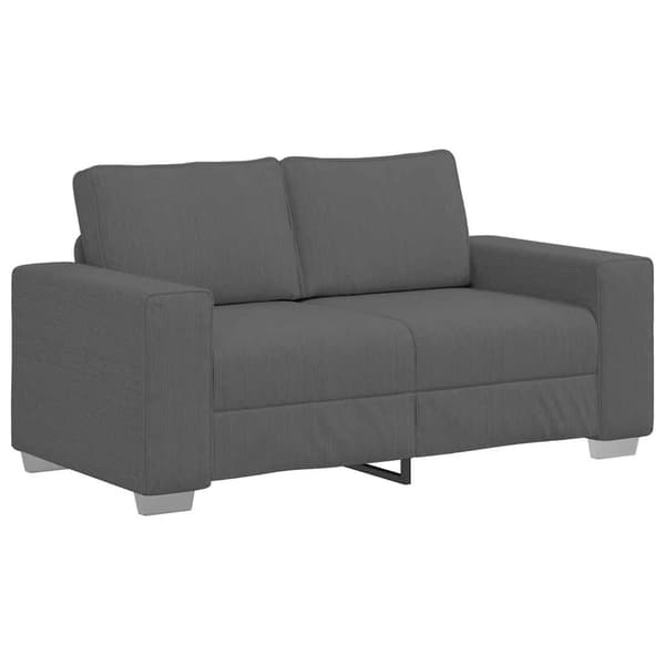 Loveseat soffa mörkgrå 160x77x82 cm manchestertyg