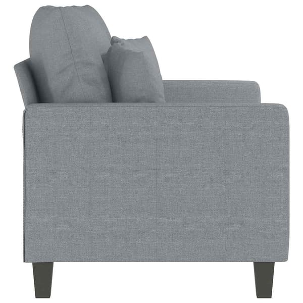 2-sitssoffa ljusgrå 120 cm tyg
