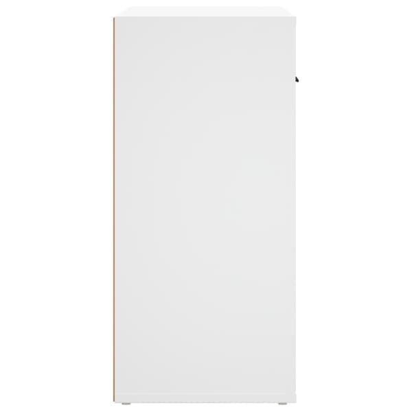 Skänk vit 80x33x70 cm konstruerat trä