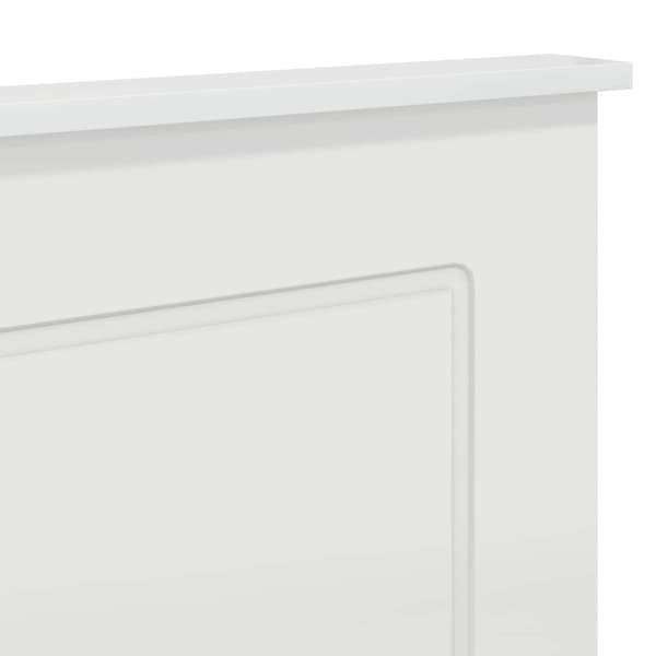 Huvudgavel Glansig Vit 100 cm Konstruerat trä