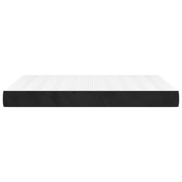 Pocketresårmadrass medium svart 140x190x20 cm sammet