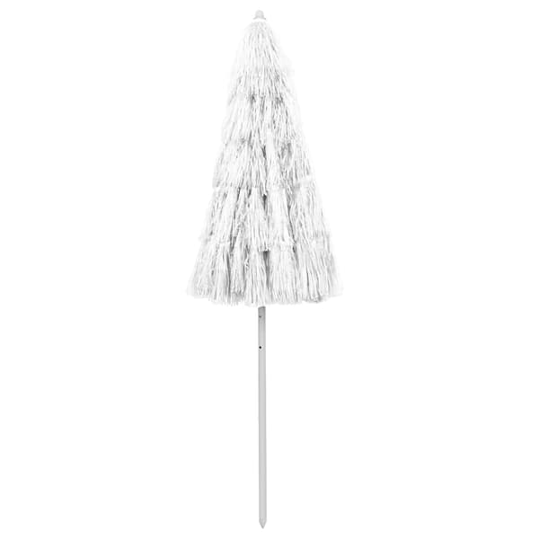 Strandparasoll Hawaii vit 240 cm