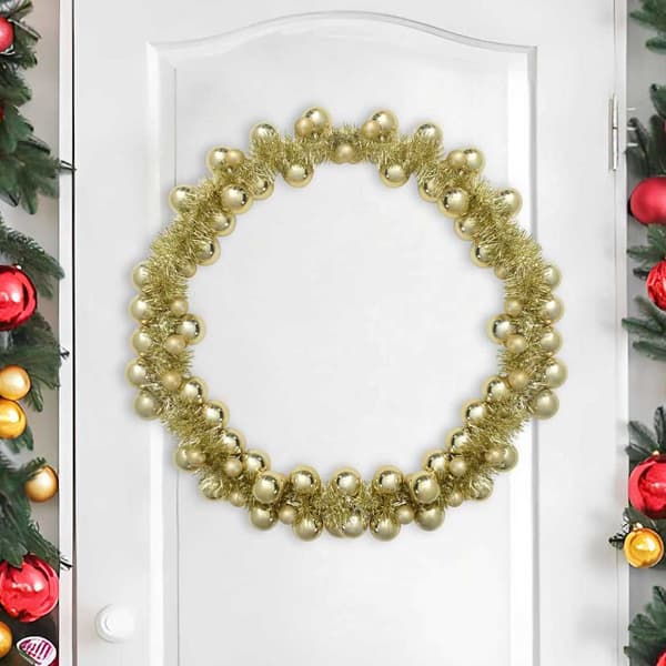 Julkulagirland Guld 186 cm Polystyren