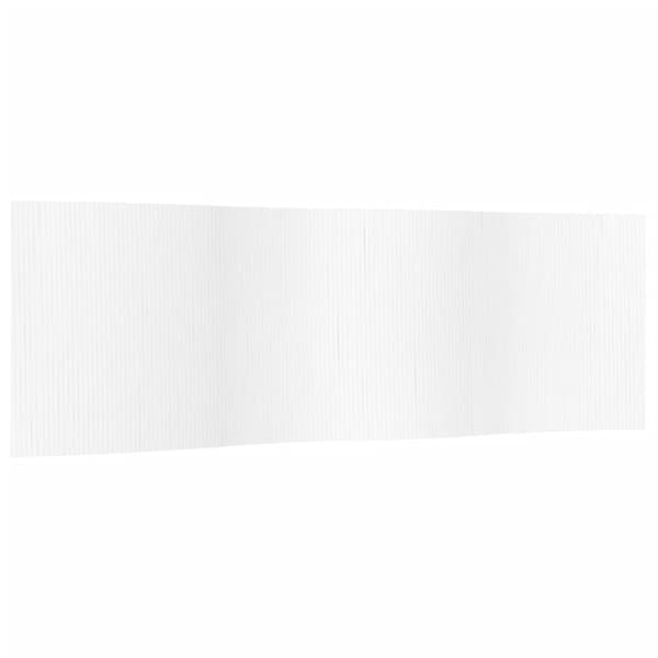 Rumsavdelare vit bredd 600 cm höjd 165 cm bambu